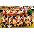 Atletico Madrid Team wearing Atletico Madrid 1985-86 shirt